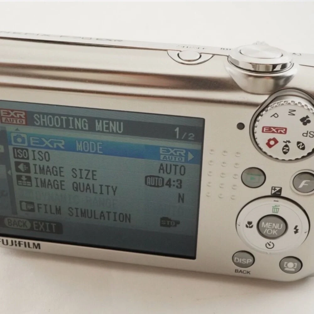 FUJIFILM FinePix F70 EXR Silver In Box With 4GB SDHC Card